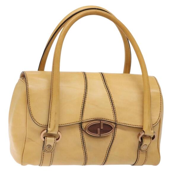 GUCCI Hand Bag Leather Beige - Picture 1 of 16